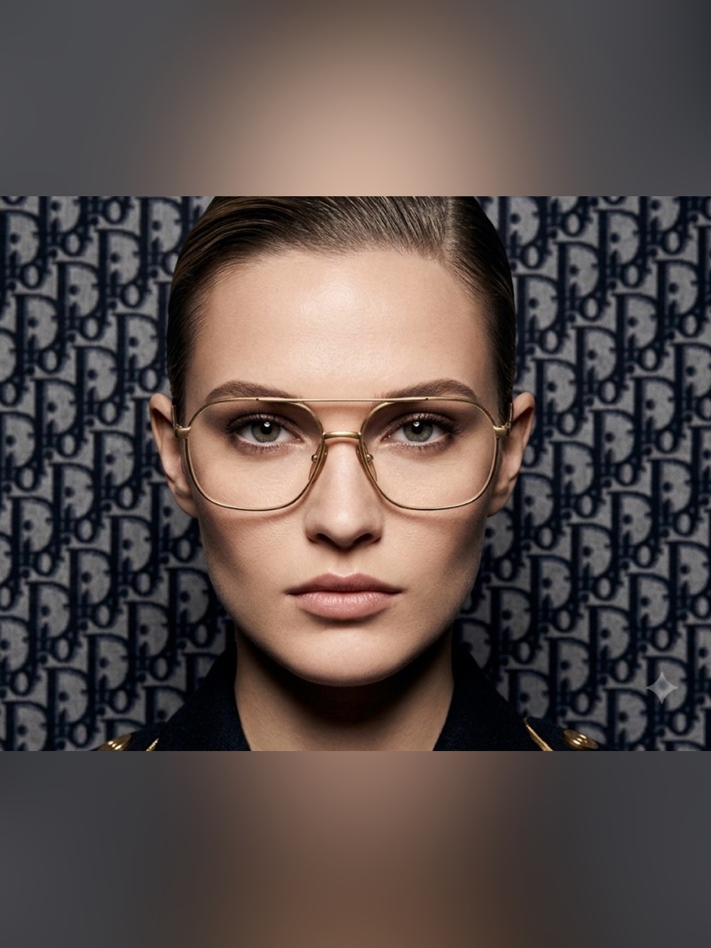 Authentic Christian Dior luxury designer gold aviator prescription eyeglasses